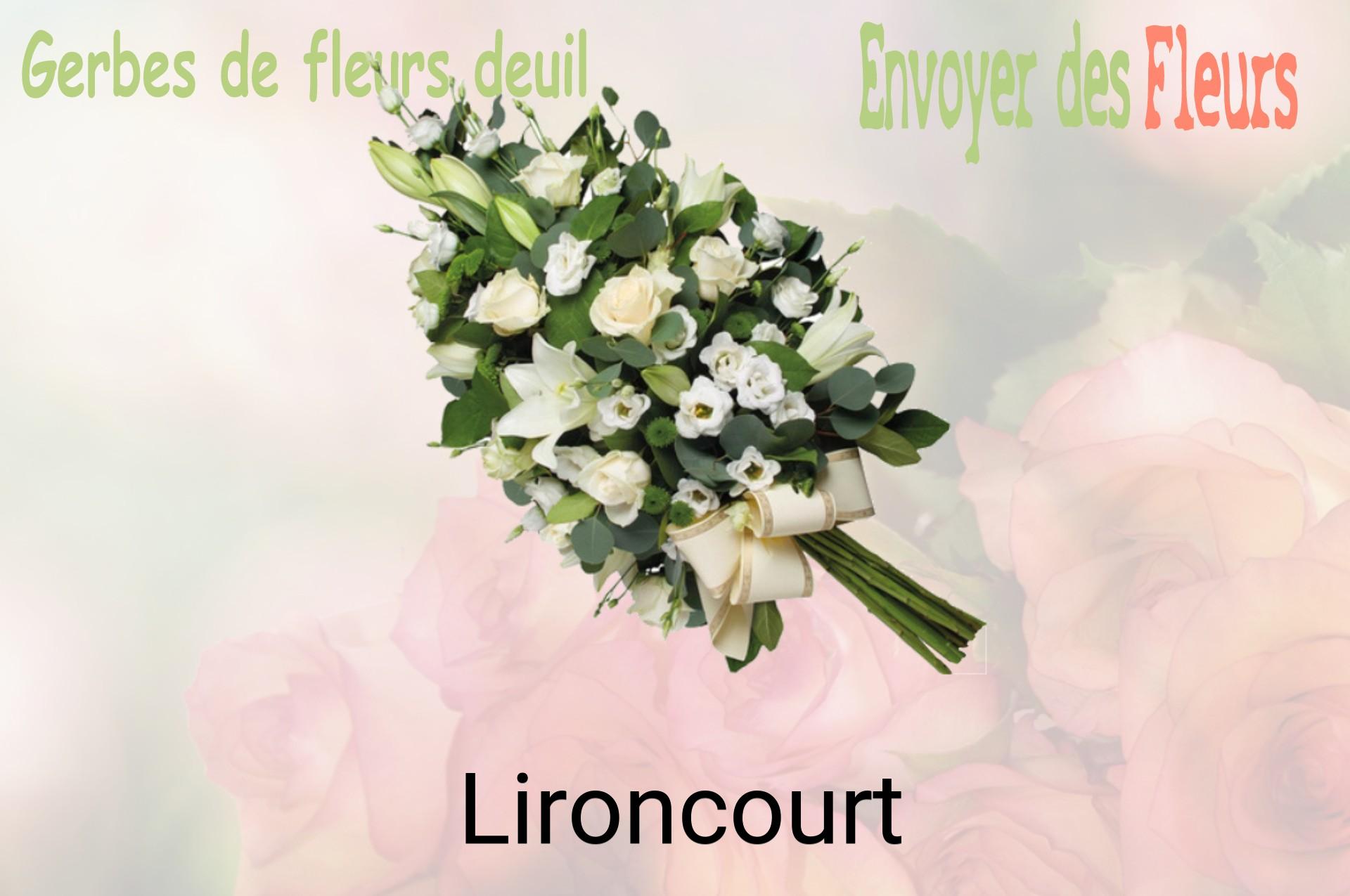 Gerbe de fleurs de deuil livrée à Lironcourt